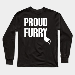 Funny Anthro Furry Fandom Fursuit Con Gift Long Sleeve T-Shirt